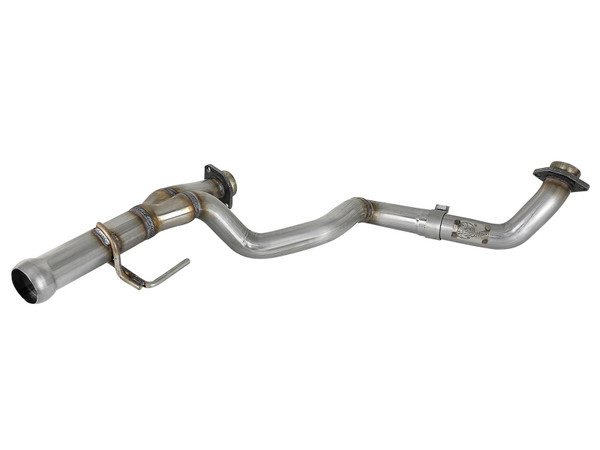 aFe POWER Twisted Steel Y-Pipe 2-1/4in 409 SS Exhaust System 2018 Jeep Wrangler (JL) V6-3.6L - 48-48026