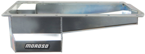 Moroso GM LS Swap/Early F-Body (w/Rear Sump & Remote Oil Filter Adapter) Wet Sump 6in Steel Oil Pan - 20149