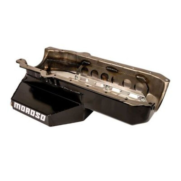 Moroso Chevrolet Small Block w/1 Piece Rear Main Seal Circle Track SK Lights 6.5 Deep Oil Pan - 21329