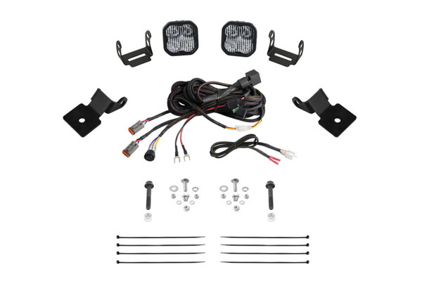 Diode Dynamics 14-18 Polaris RZR XP Stage Series SS3 A-Pillar Pod Kit - Sport White Combo - DD7846