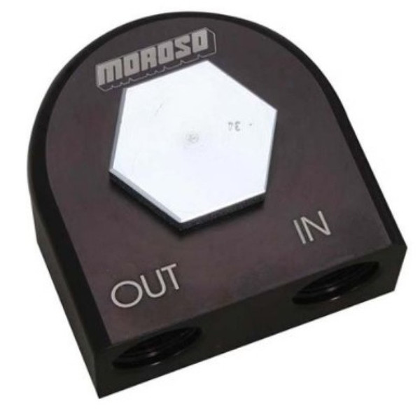 Moroso Universal Remote Oil Filter Adapter - 90 Degree - 13/16in-16 Thread - 23683