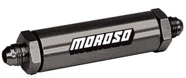 Moroso Oil Filter - In Line Screened -12An - Aluminum - 23860