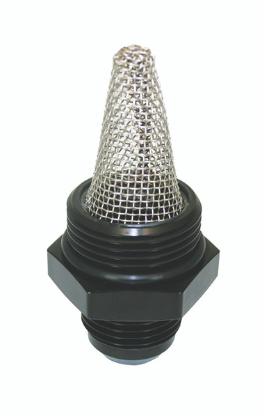 Moroso Oil Filter Fitting -12An to -16An w/External Screen - Single - 23963