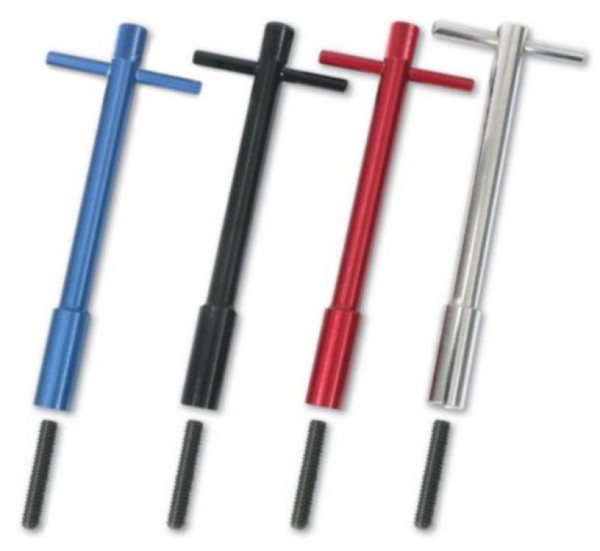 Moroso Valve Cover Wing Nuts - 1/4in-20 x 1-3/8in - Aluminum - Black Powder Coat - 4 Pack - 68603