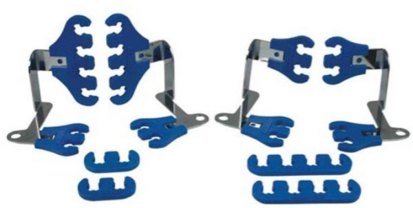 Moroso Chevrolet Small Block Ignition Super Look Wire Kit - 7-9mm - Blue - 72171