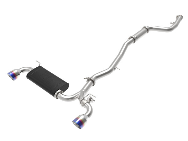 aFe POWER Takeda 2020 Toyota Supra L6-3.0L (t) 3in-2.5in 304 SS CB Exhaust Blue Flame Tips - 49-36043-L