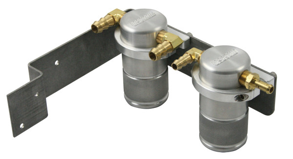 Moroso 08-14 Subaru WRX Air/Oil Separator Catch Can - Small Body - Billet Aluminum - 85610