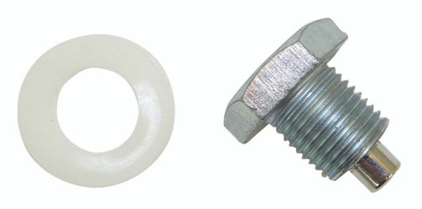 Moroso Oil Pan Drain Plug w/Nylon Washer - Clear Zinc - 97001