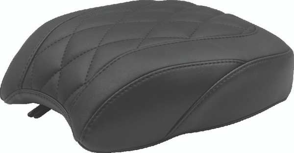 Mustang 06-17 Harley Dyna Standard Touring Passenger Seat w/Studs - Black - 76108