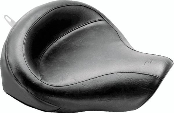 Mustang 06-17 Harley Dyna Wide Touring Solo Seat - Black - 76117