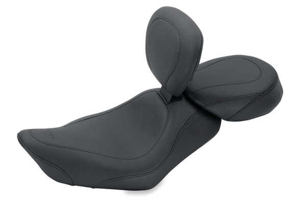 Mustang 04-21 Harley Sportster Wide Tripper Passenger Seat - Black - 76725