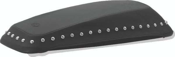 Mustang 08-21 Harley FL Touring Saddlebag Lid Covers w/ Studs - Black - 77623