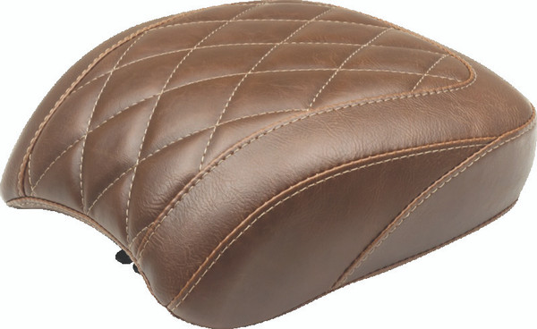 Mustang 18-21 Harley Low Rider, Sport Glide Wide Tripper Passenger Seat Diamond Stitch - Brown - 83042