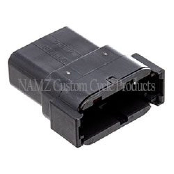 NAMZ Deutsch DTM 12-Position Receptacle w/12 Stamped Terminals & Wedgelock - Black (HD 74109-98BK) - MDR-12B