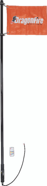 DragonFire Racing 6Ft Spiral Led Whip - Smoked - 522808