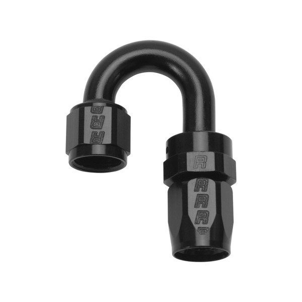Russell Performance -10 AN Black 180 Degree Full Flow Swivel Hose End - 613525