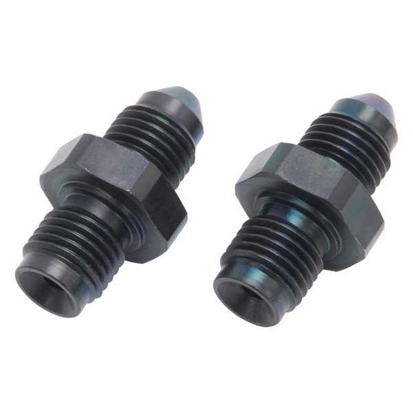Russell Performance -3 AN SAE Adapter Fitting (2 pcs.) (Black) - 643963