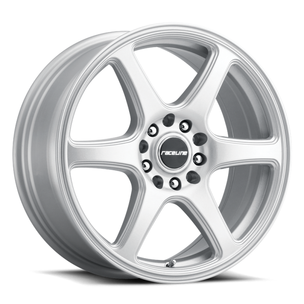 Raceline 146S Matrix 17x7.5in / 5x110/5x115 BP / 40mm Offset / 72.62mm Bore - Gloss Silver Wheel - 146S-77586+40