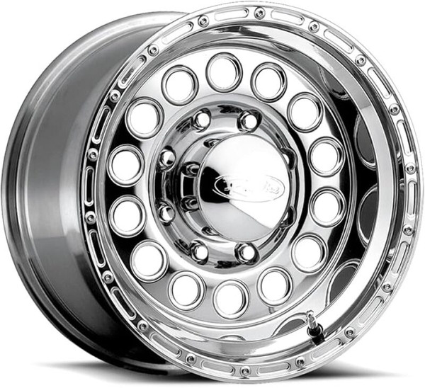 Raceline 887 Rock Crusher 15x8in / 5x139.7 BP / -32mm Offset / 107.95mm Bore - Polished Wheel - 887-58055