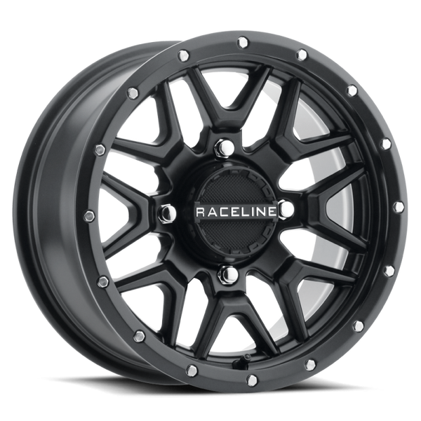 Raceline A94B Krank 15x7in / 4x137 BP / 10mm Offset / 110.18mm Bore - Satin Black Wheel - A94B-57037+10