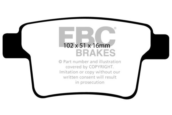 EBC 04-07 Ford Five Hundred 3.0 Greenstuff Rear Brake Pads - DP21731