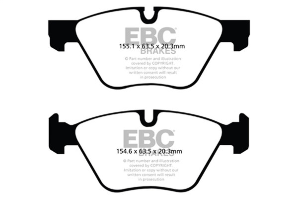 EBC 11+ BMW 528 2.0 Turbo (F10) Greenstuff Front Brake Pads - DP22088