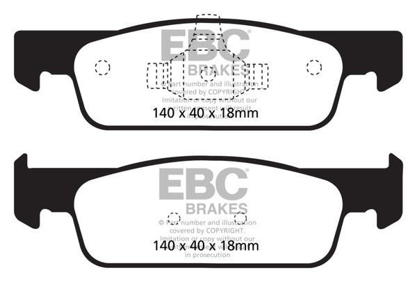 EBC 2016-2017 Smart Fortwo 0.9L Turbo Greenstuff Front Brake Pads - DP22146