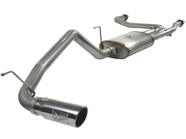 aFe MACHForce XP Exhaust Cat-Back 2.5/3in SS-409 w/ Polished Tip 04-12 Nissan Titan V8 5.6L - 49-46102-P