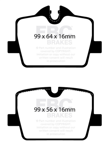 EBC 2019+ BMW Z4 G29 2.0T Greenstuff Rear Brake Pads - DP22405