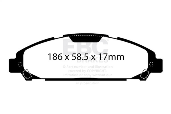 EBC Brakes Greenstuff 2000 Series Sport Pads - DP23039