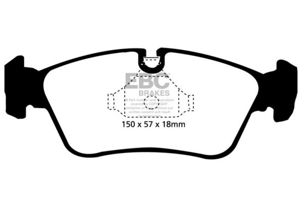 EBC 99-02 BMW Z3 2.5 Redstuff Front Brake Pads - DP31211C