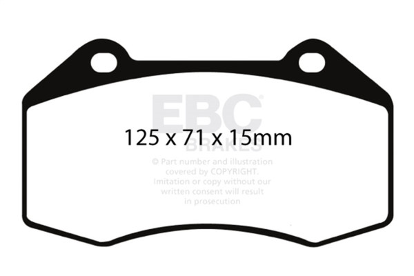 EBC 07-08 Chevrolet Cobalt 2.0 Supercharged (SS) Redstuff Front Brake Pads - DP31539C