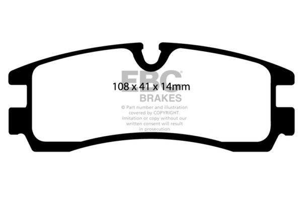 EBC 98-04 Cadillac Seville 4.6 Redstuff Rear Brake Pads - DP31621/2C