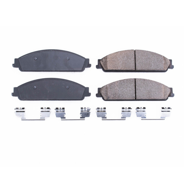 Power Stop 05-07 Ford Five Hundred Front Z17 Evo Ceramic Brake Pad w/Hardware - 17-1070