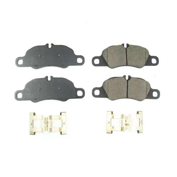 Power Stop 17-18 Porsche 718 Boxster Front Z17 Evolution Ceramic Brake Pads w/Hardware - 17-1389