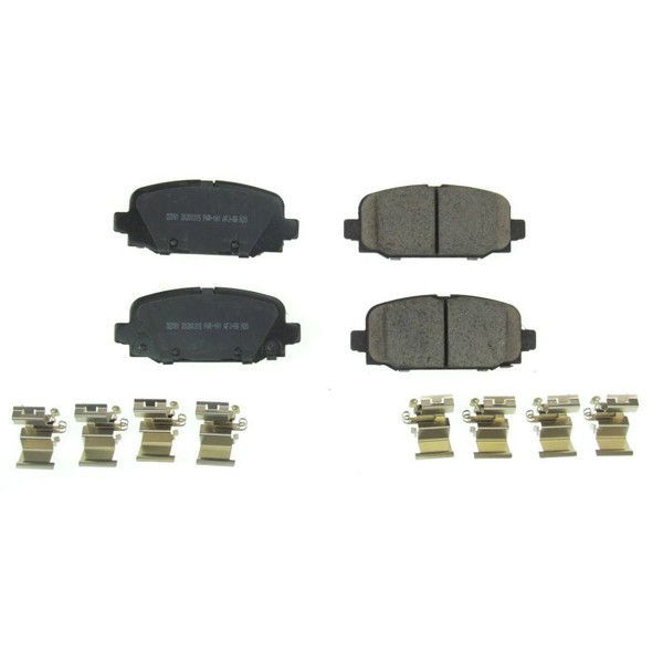 Power Stop 18-19 Jeep Compass Rear Z17 Evolution Ceramic Brake Pads w/Hardware - 17-2081