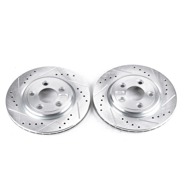 Power Stop 02-05 Ford Thunderbird Rear Evolution Drilled & Slotted Rotors - Pair - AR8162XPR