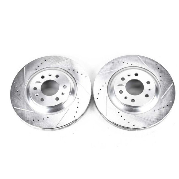Power Stop 04-09 Cadillac SRX Front Evolution Drilled & Slotted Rotors - Pair - AR82117XPR
