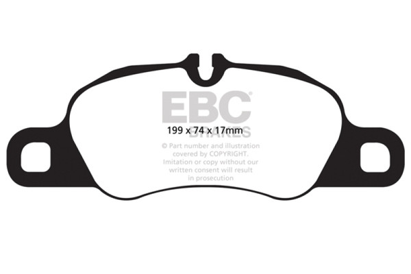 EBC 09-12 Porsche 911 (997) (Cast Iron Rotor only) 3.6 Carrera 2 Redstuff Front Brake Pads - DP32057C