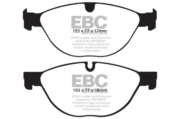 EBC 10-15 Jaguar XF 5.0 Supercharged (470) Redstuff Front Brake Pads - DP32076C