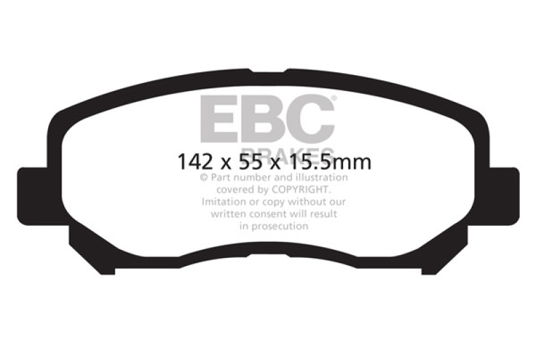 EBC 12+ Mazda CX-5 2 Redstuff Front Brake Pads - DP32134C