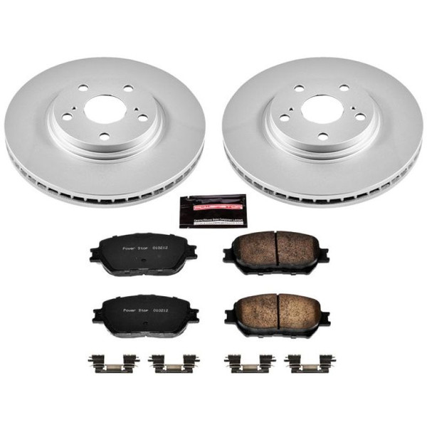 Power Stop 02-04 Toyota Camry Front Z17 Evolution Geomet Coated Brake Kit - CRK1143