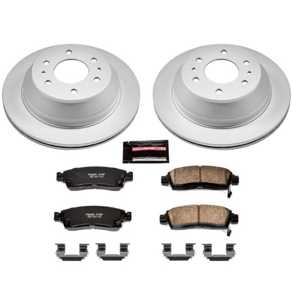 Power Stop 04-07 Buick Rainier Rear Z17 Evolution Geomet Coated Brake Kit - CRK2050