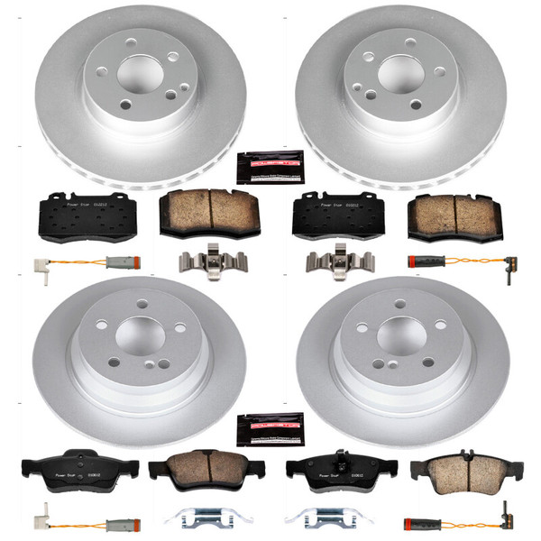 Power Stop 2006 Mercedes-Benz E350 Front and Rear Z23 Coated Brake Kit - CRK4512