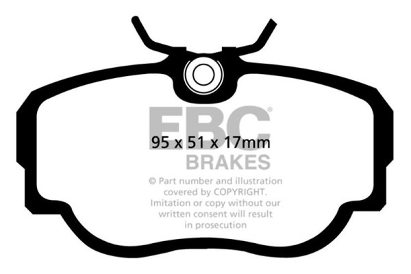 EBC 83-85 BMW 318 1.8 (E30) Redstuff Front Brake Pads - DP3779C