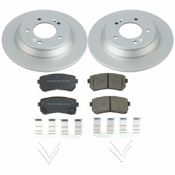 Power Stop 18-20 Hyundai Kona Rear Z17 Evolution Geomet Coated Brake Kit - CRK8307