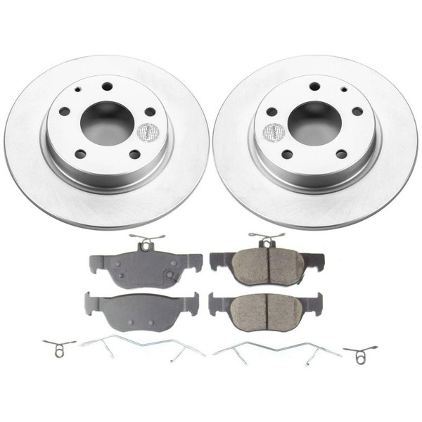 Power Stop 2019 Mazda 3 Rear Z17 Evolution Geomet Coated Brake Kit - CRK8334