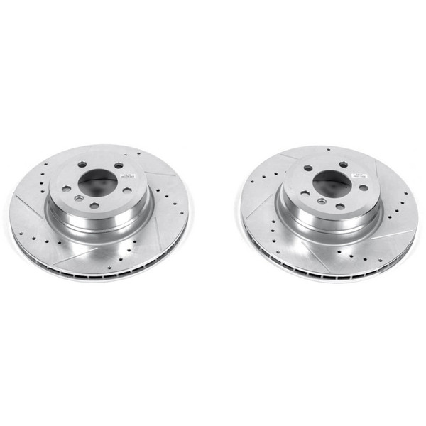 Power Stop 07-18 BMW X5 Rear Evolution Drilled & Slotted Rotors - Pair - EBR1032XPR