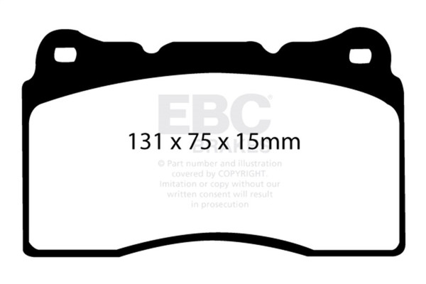 EBC 17-21 Honda Civic Type-R (FK8) Yellowstuff Front Brake Pads - DP41210R