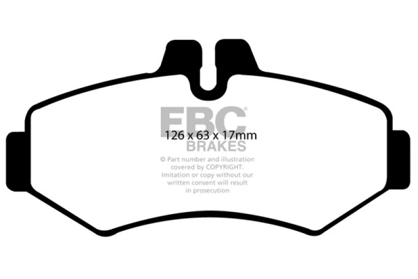 EBC 02-08 Mercedes-Benz G500 5.0 Yellowstuff Rear Brake Pads - DP41298R